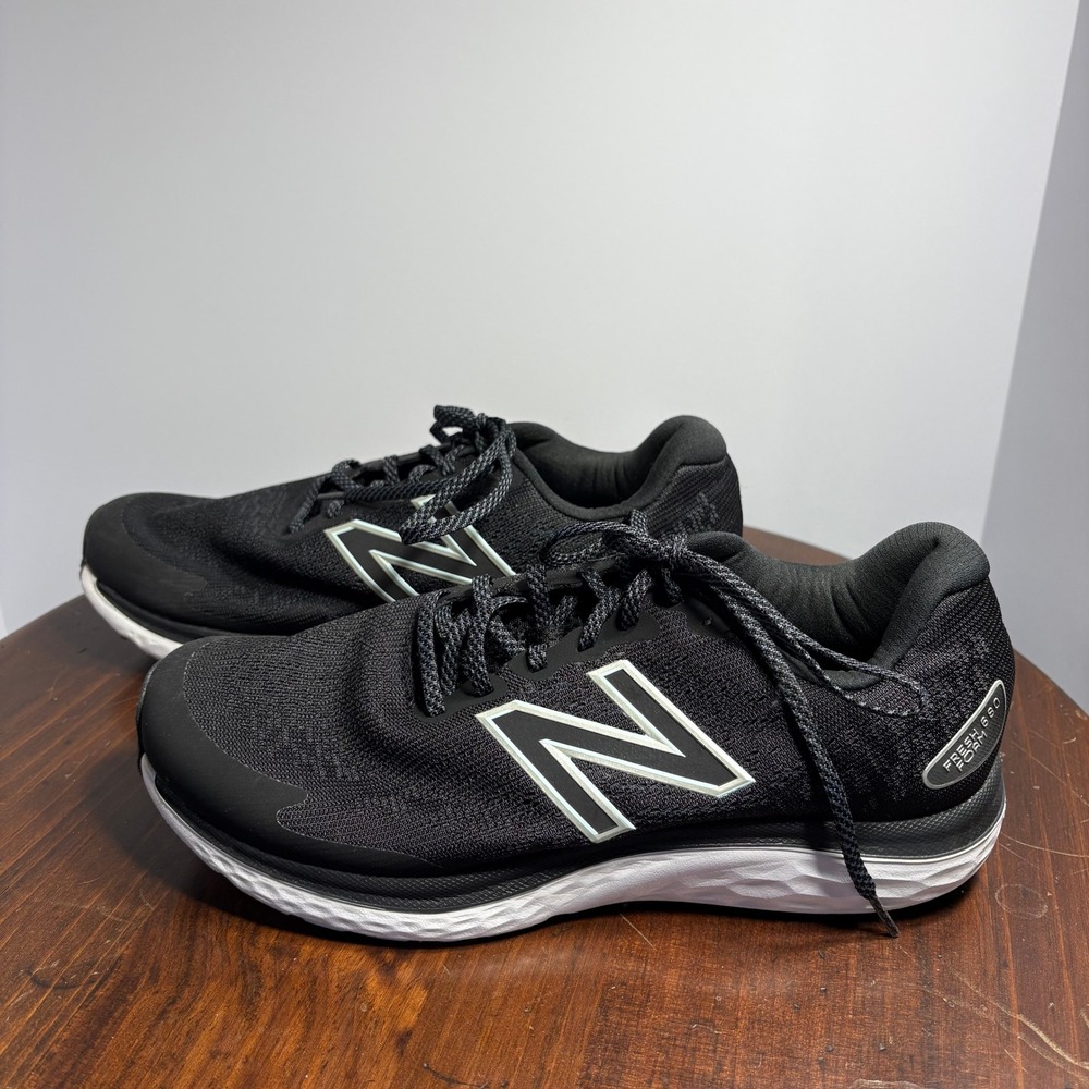 New Balance Running Shoes Womens 12 Black Fresh Foam 680 W680LK7 Athletic Mesh